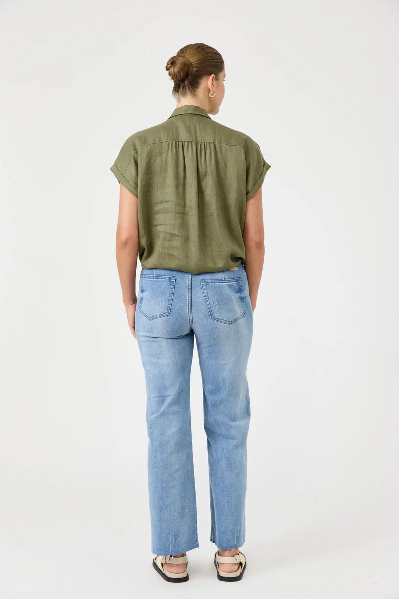 Studio Tie Shirt Khaki