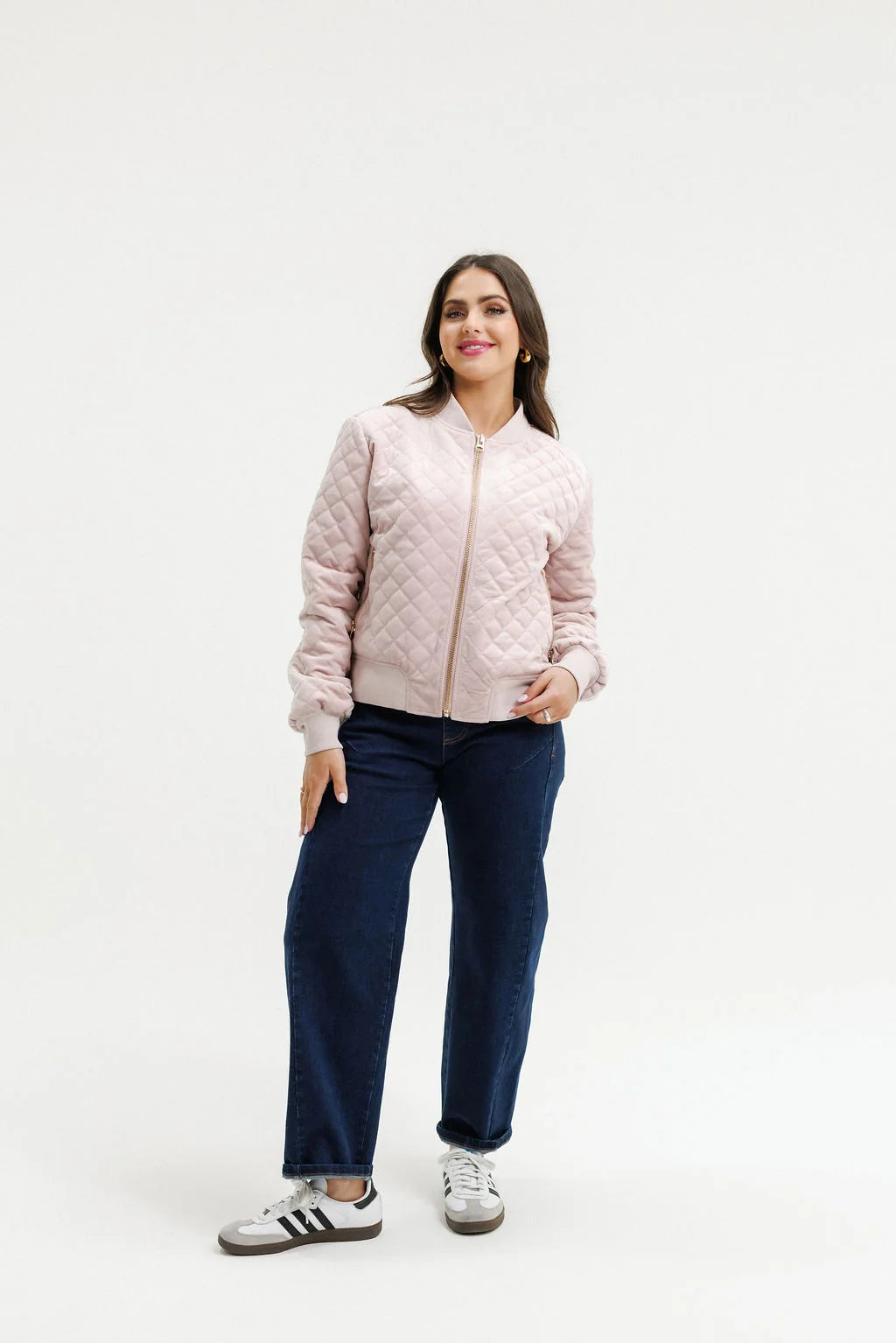 Wyld Bomber - Quilted Rose