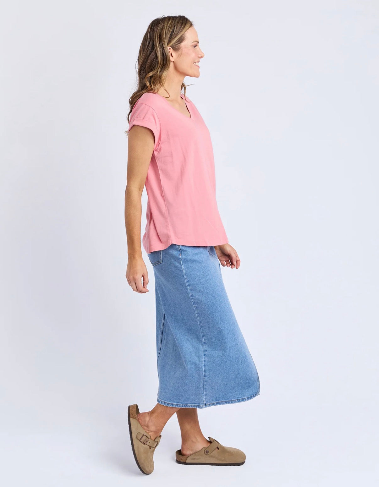 Manly Vee Tee Rose Pink
