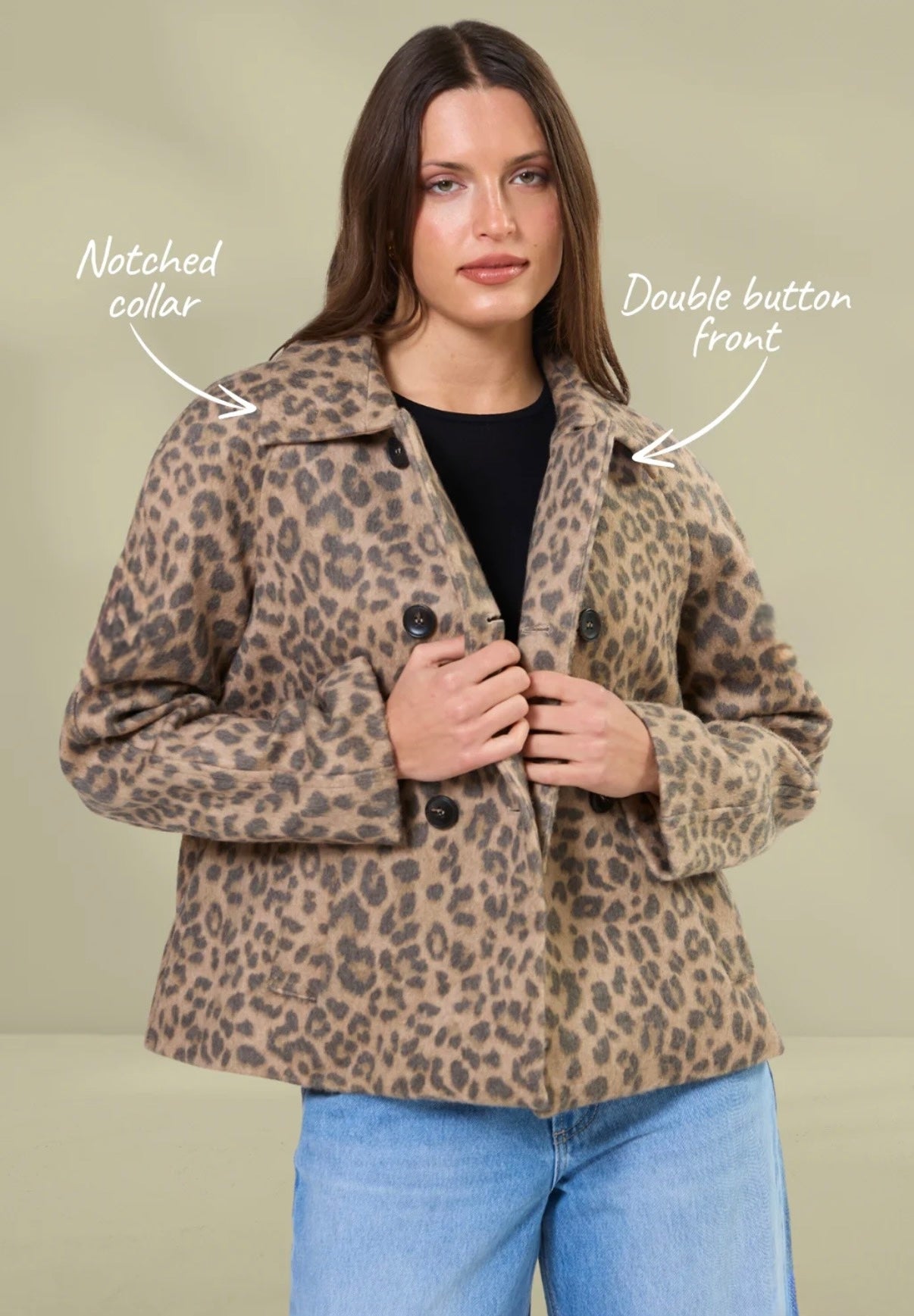 Stella + Gemma Vince Jacket Leopard