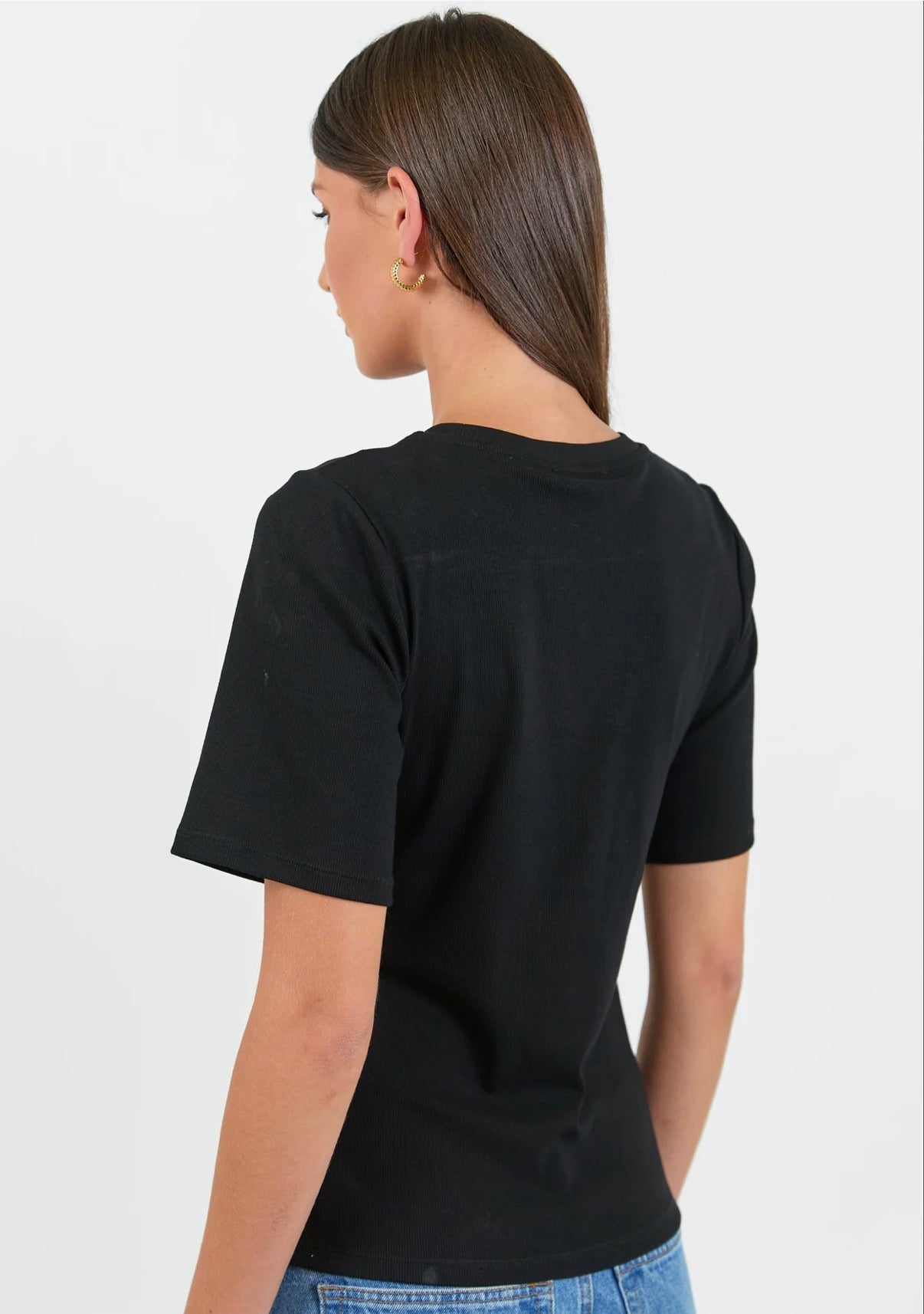 Helm Black Waist Buckle Short Sleeve Tee