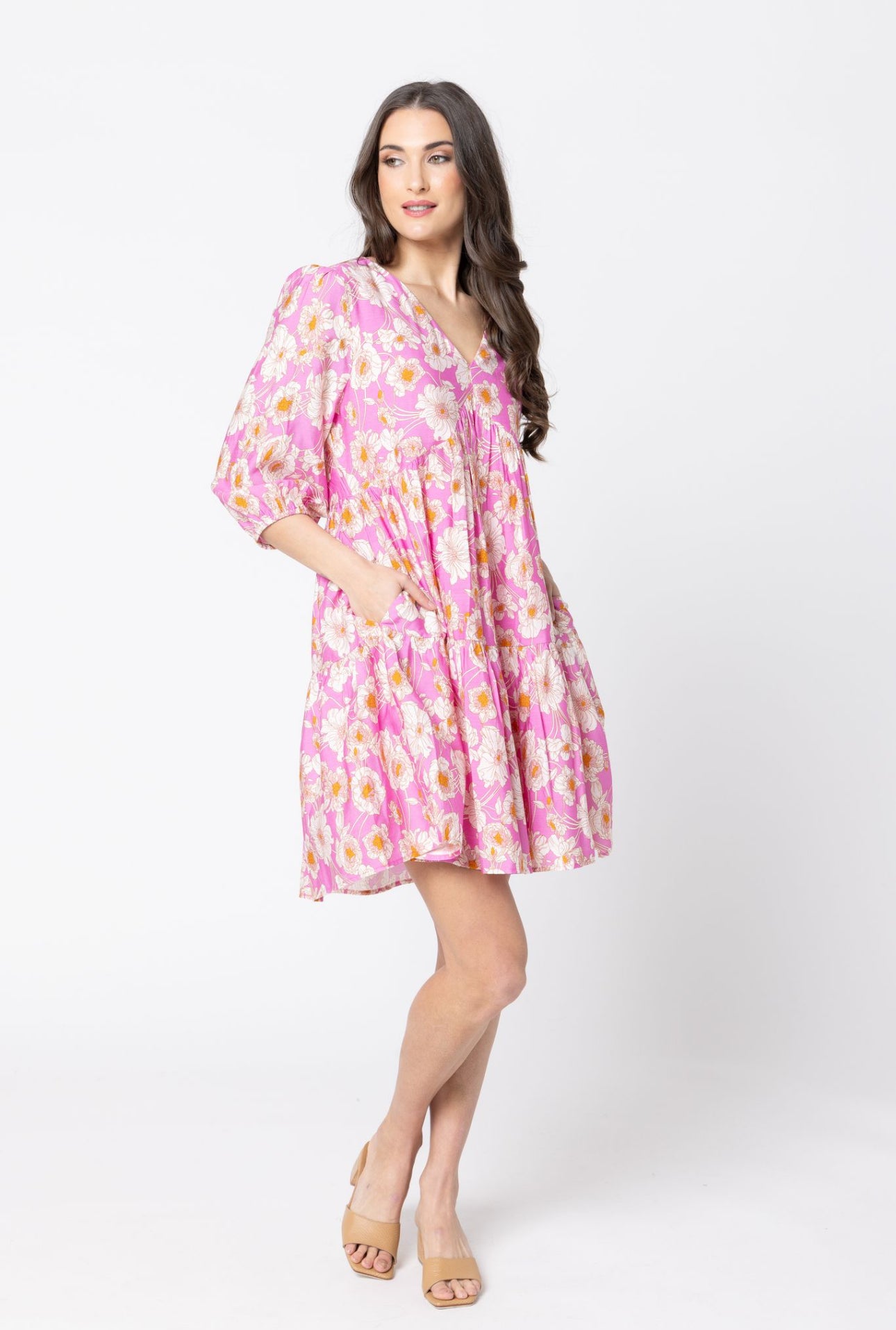 Seeking Lola Aspiring Mini Dress Candy Bloom