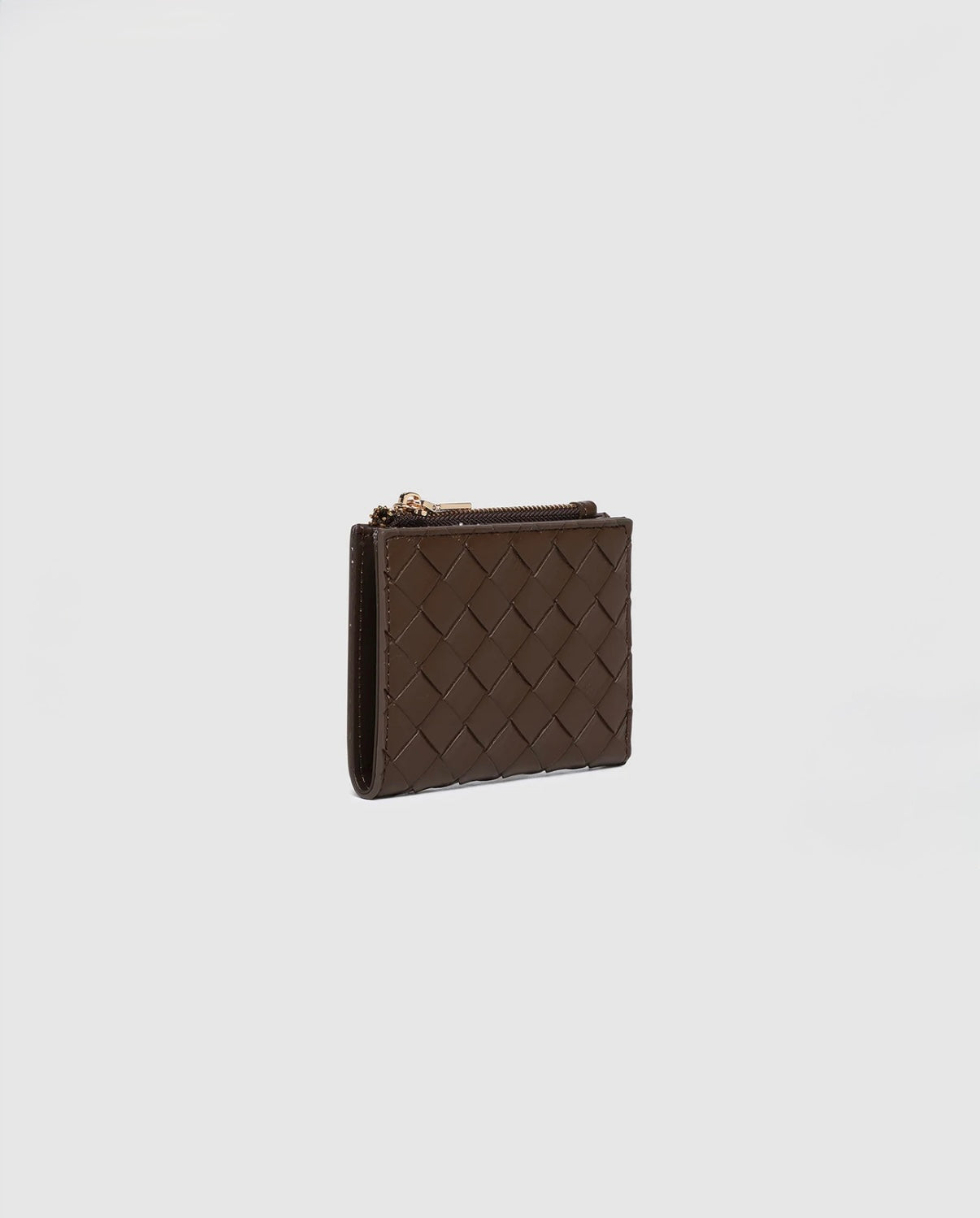Lily Woven Wallet Chocolate