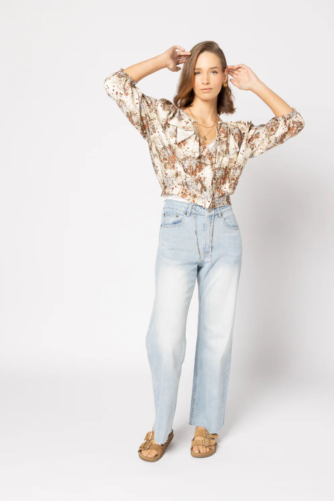 Belle Blouse Summer Field