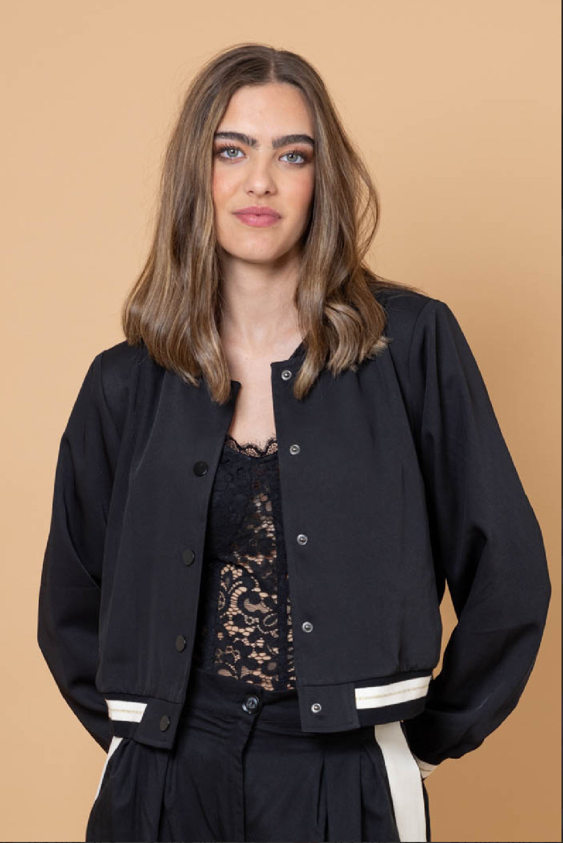 Ashlee Bomber Jacket Black