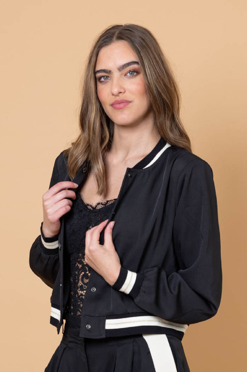 Ashlee Bomber Jacket Black