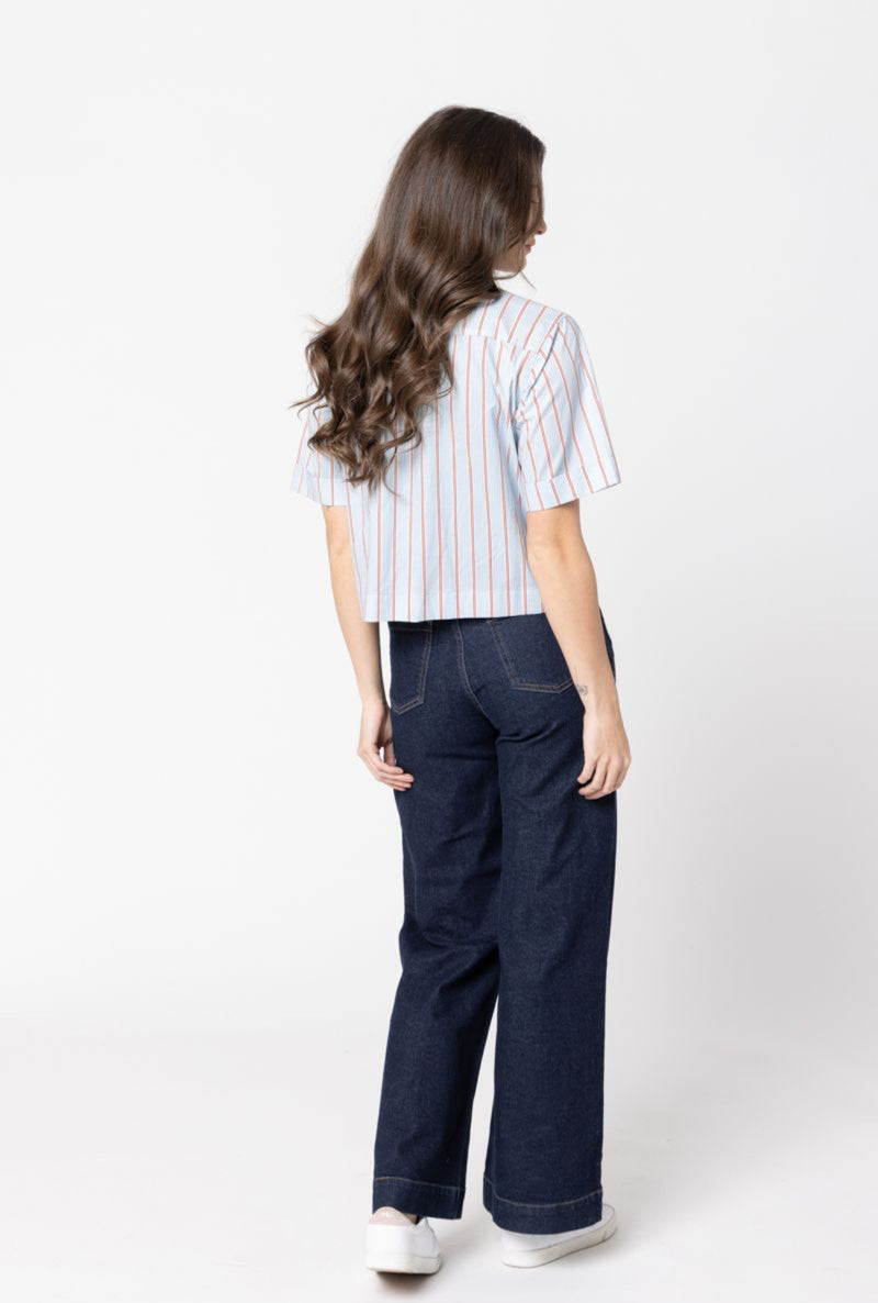The Cute Shirt Powder Blue Stripe