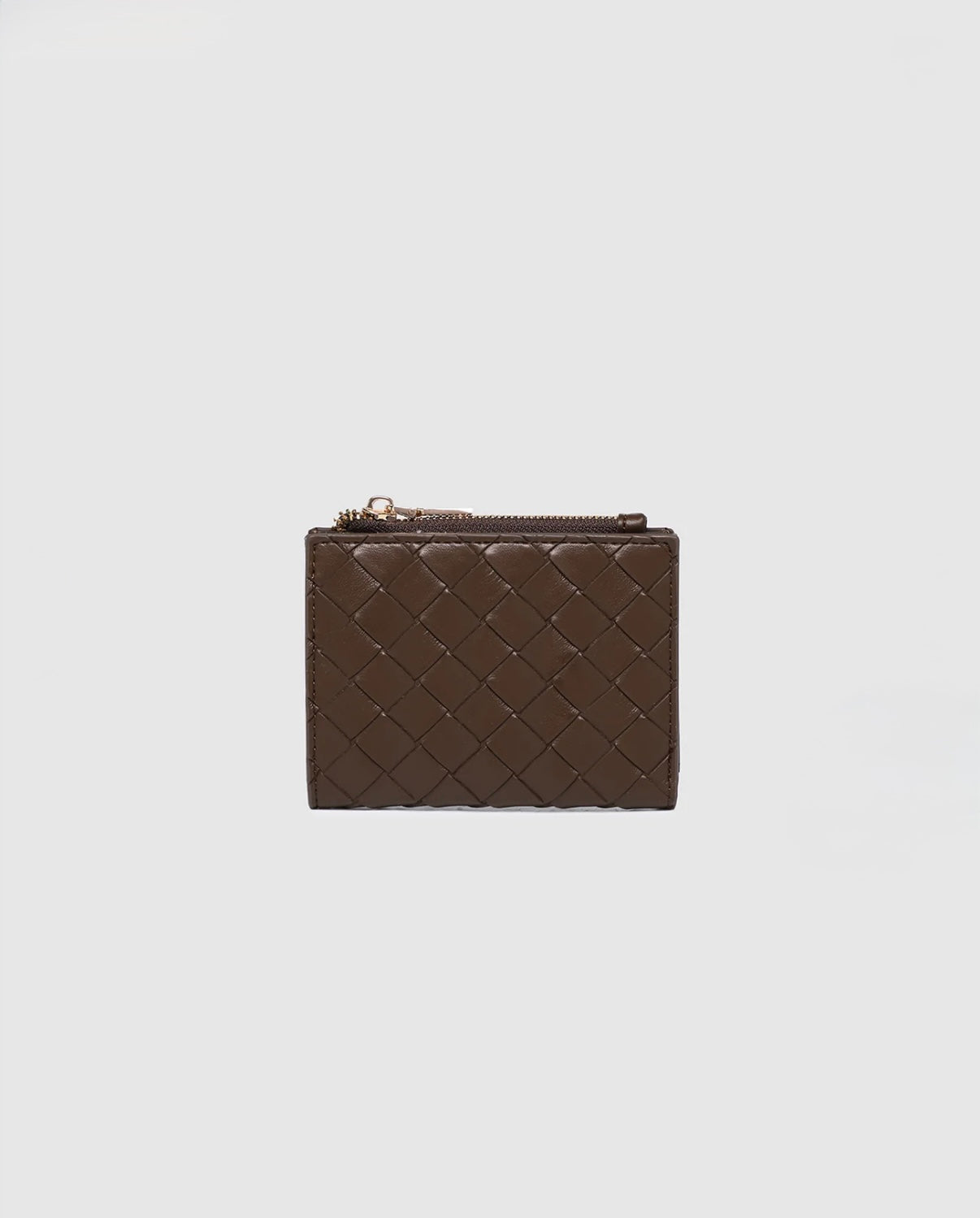 Lily Woven Wallet Chocolate