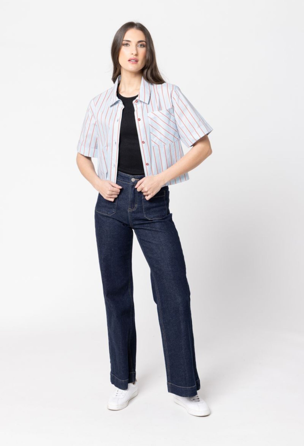 The Cute Shirt Powder Blue Stripe