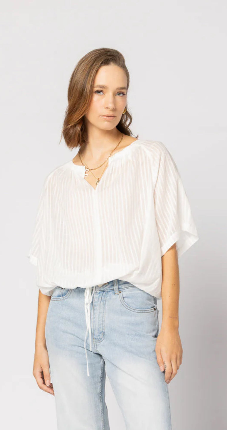Liberty Top White Stripe