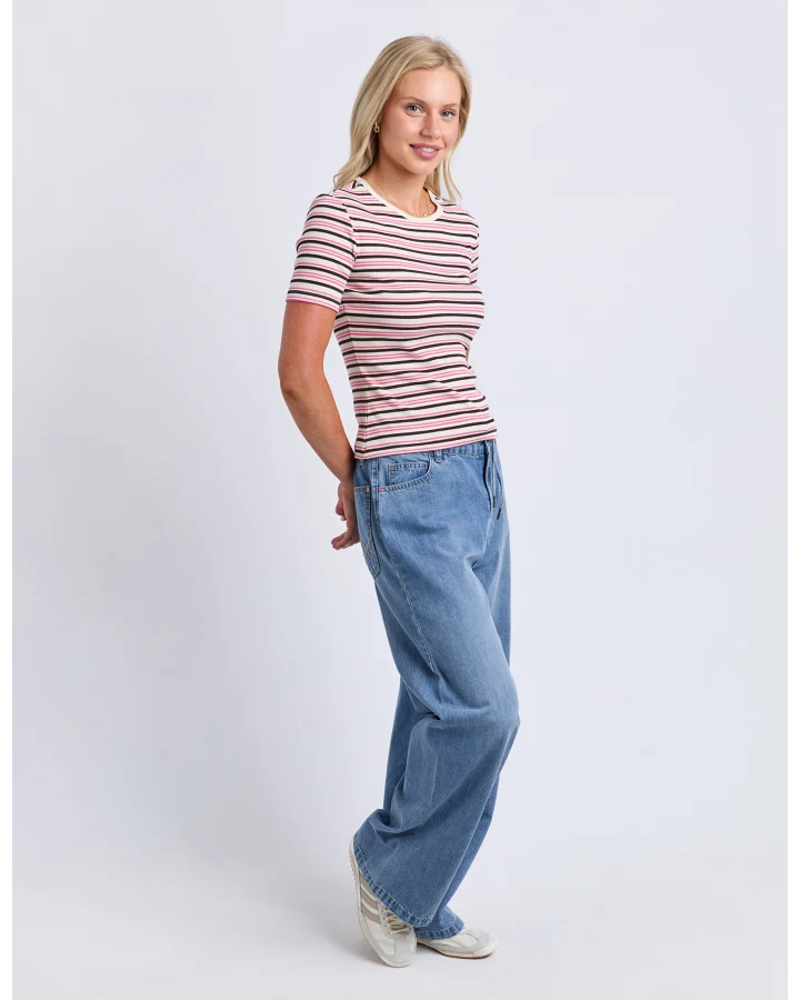 Chocberry Top Pink Stripe