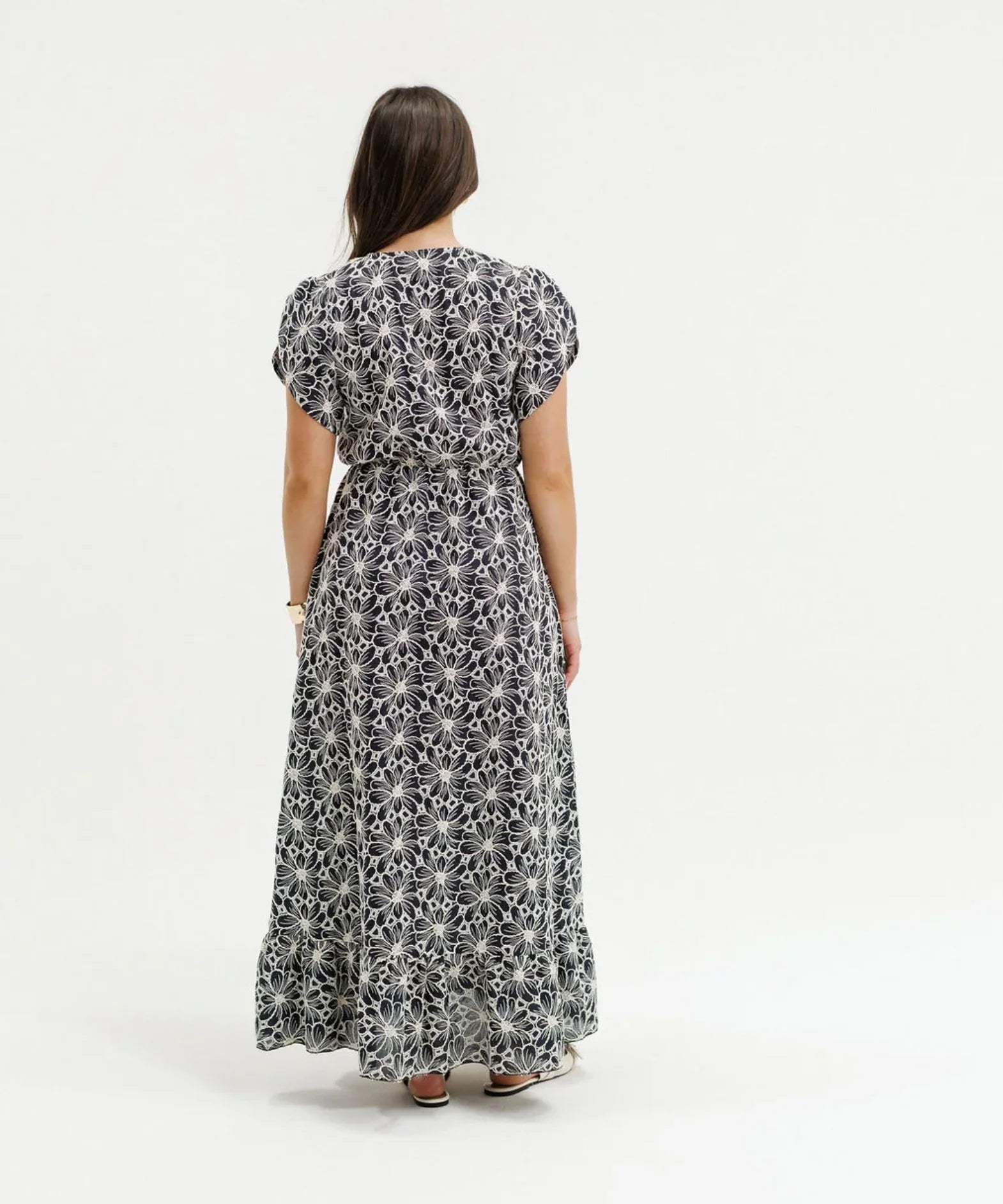 Greta Dress Black Champagne