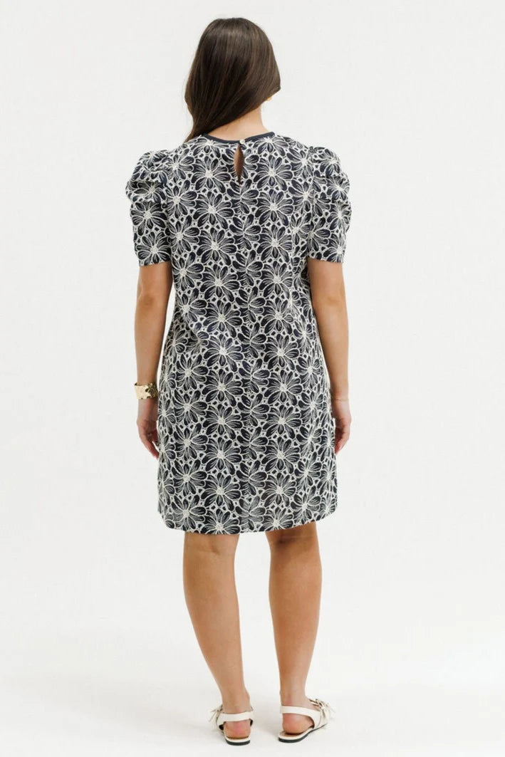 Thea Dress Black Champagne
