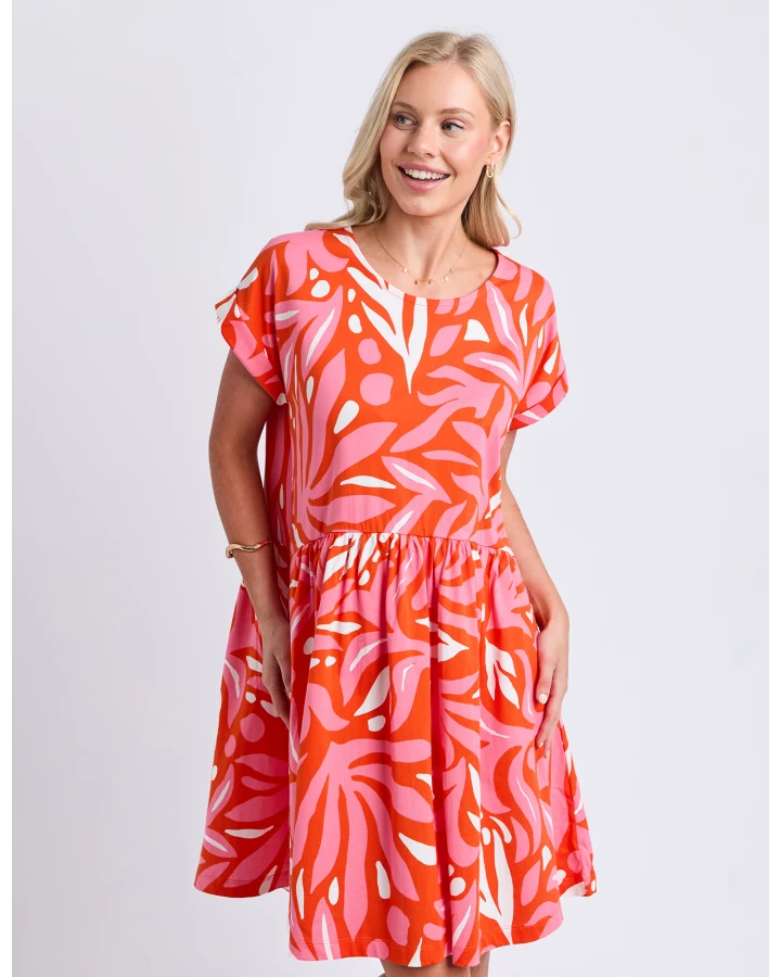 Oceana Dress Tangelo Pink