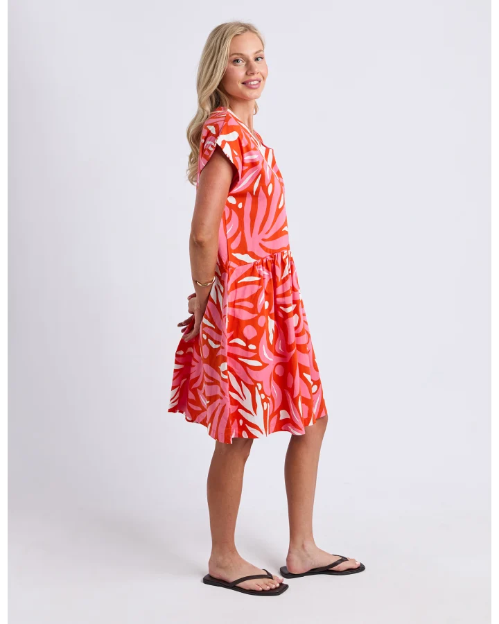 Oceana Dress Tangelo Pink