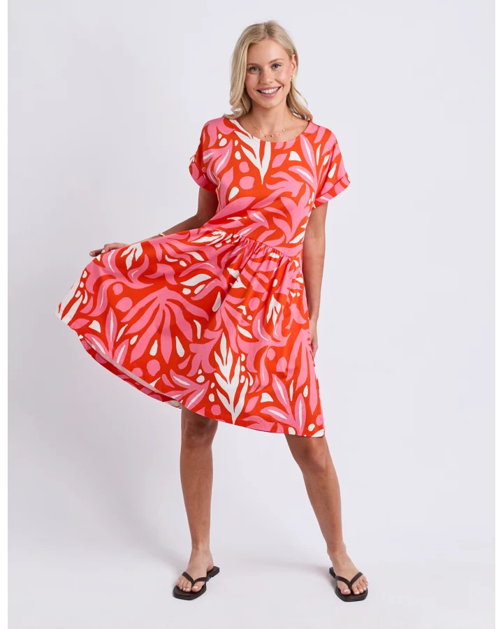 Oceana Dress Tangelo Pink