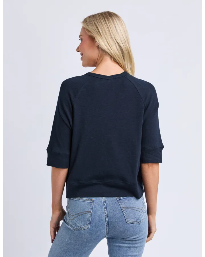 Yvette Short Sleeve Cardi Navy