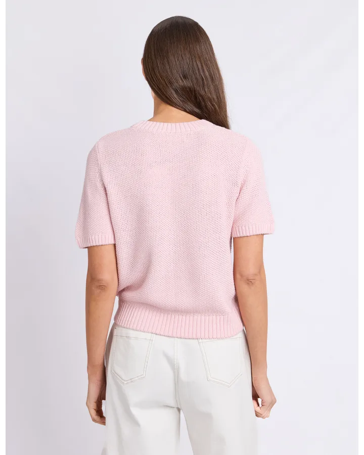 Blair Short Sleeve Knit Ballerina Pink