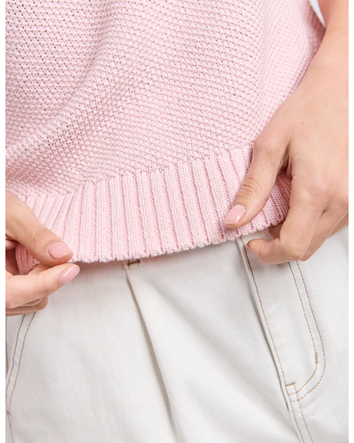 Blair Short Sleeve Knit Ballerina Pink