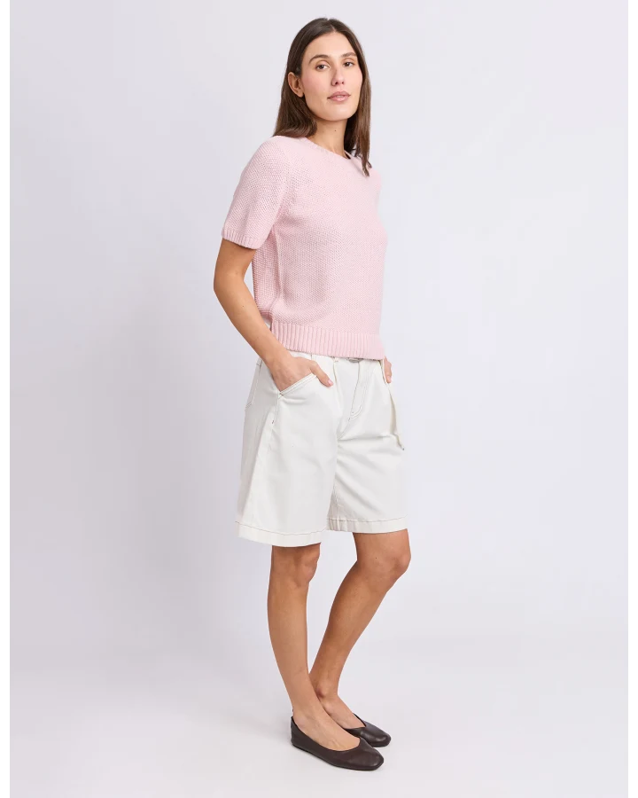 Blair Short Sleeve Knit Ballerina Pink