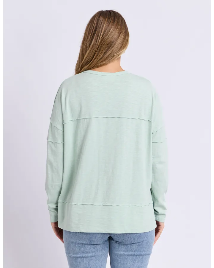 Jayne Throw On Top Subdued Mint