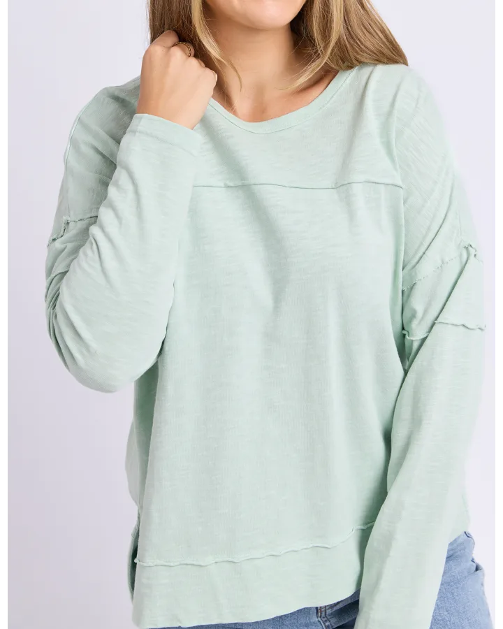 Jayne Throw On Top Subdued Mint