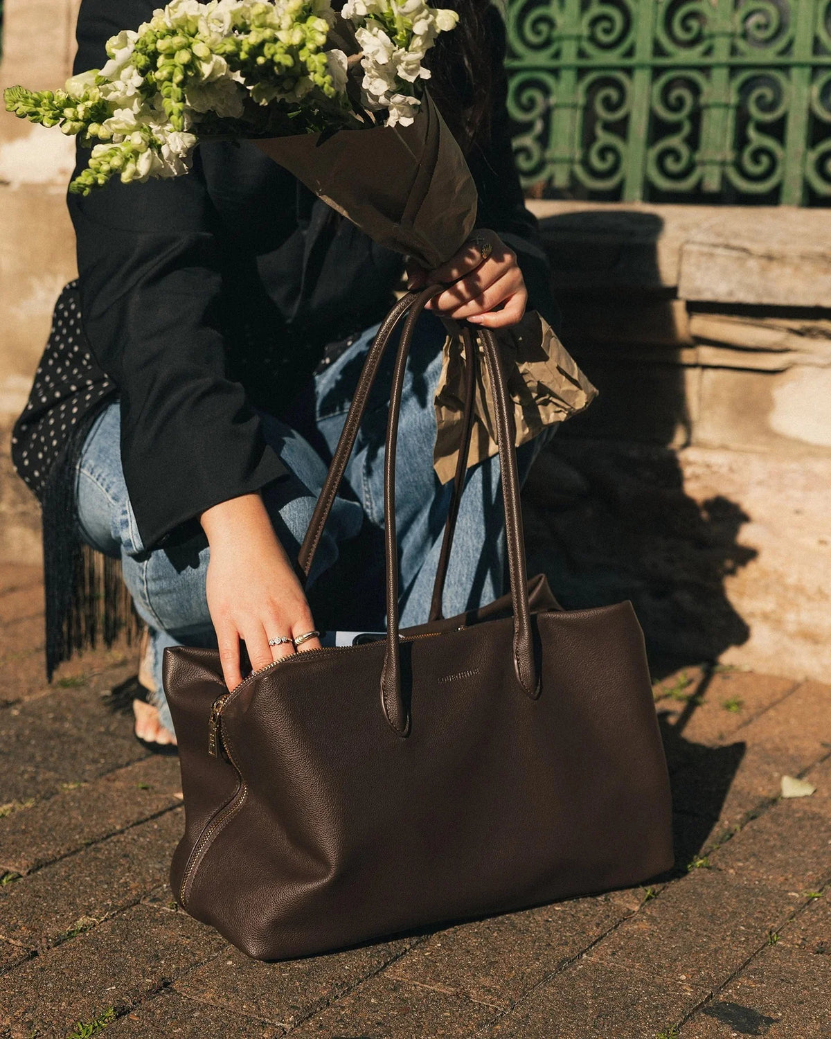 Leon Tote Bag Chocolate