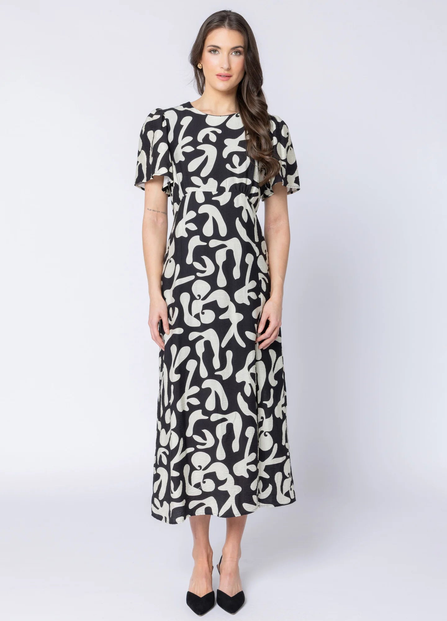 Angel Dress Mono Bloom