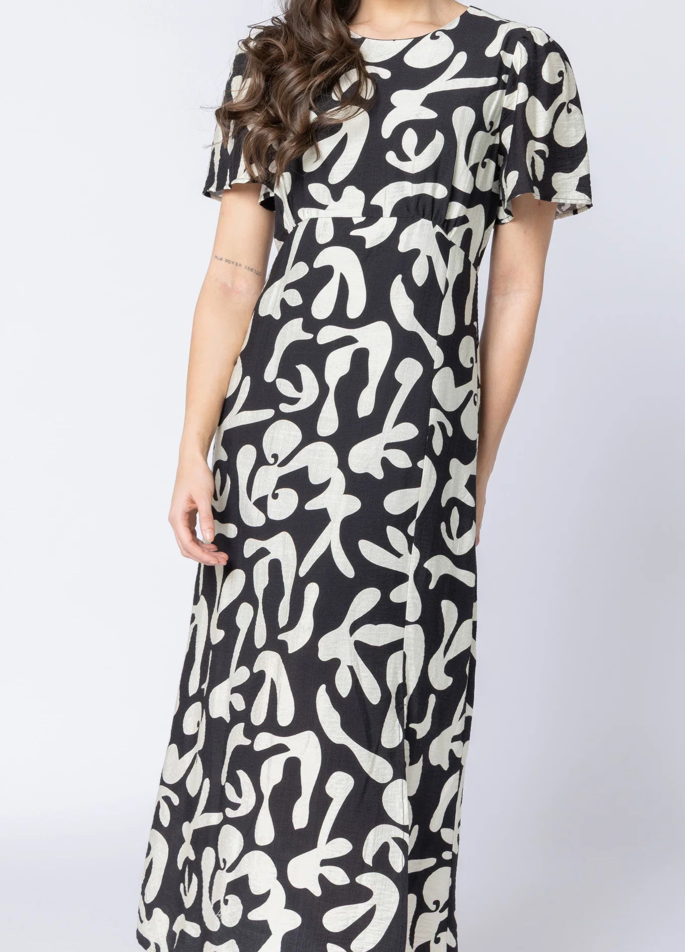 Angel Dress Mono Bloom