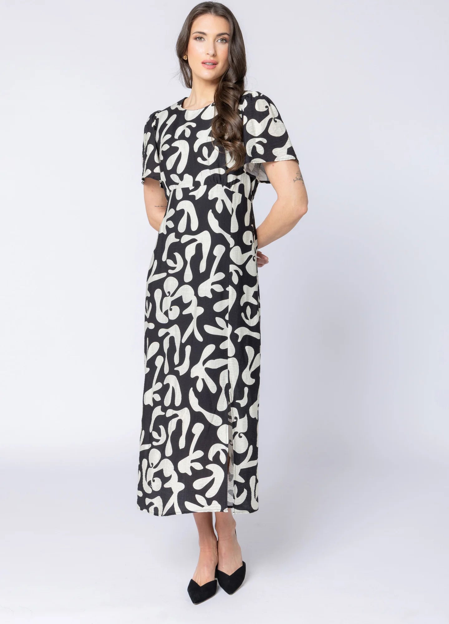 Angel Dress Mono Bloom