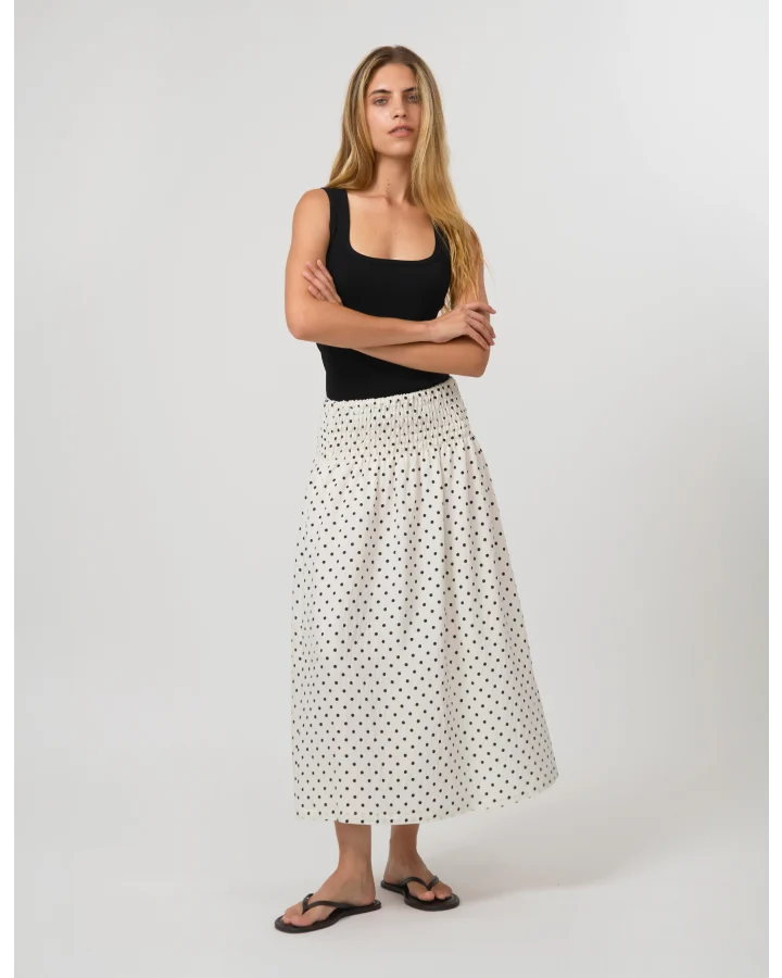 Zita Skirt White/Black