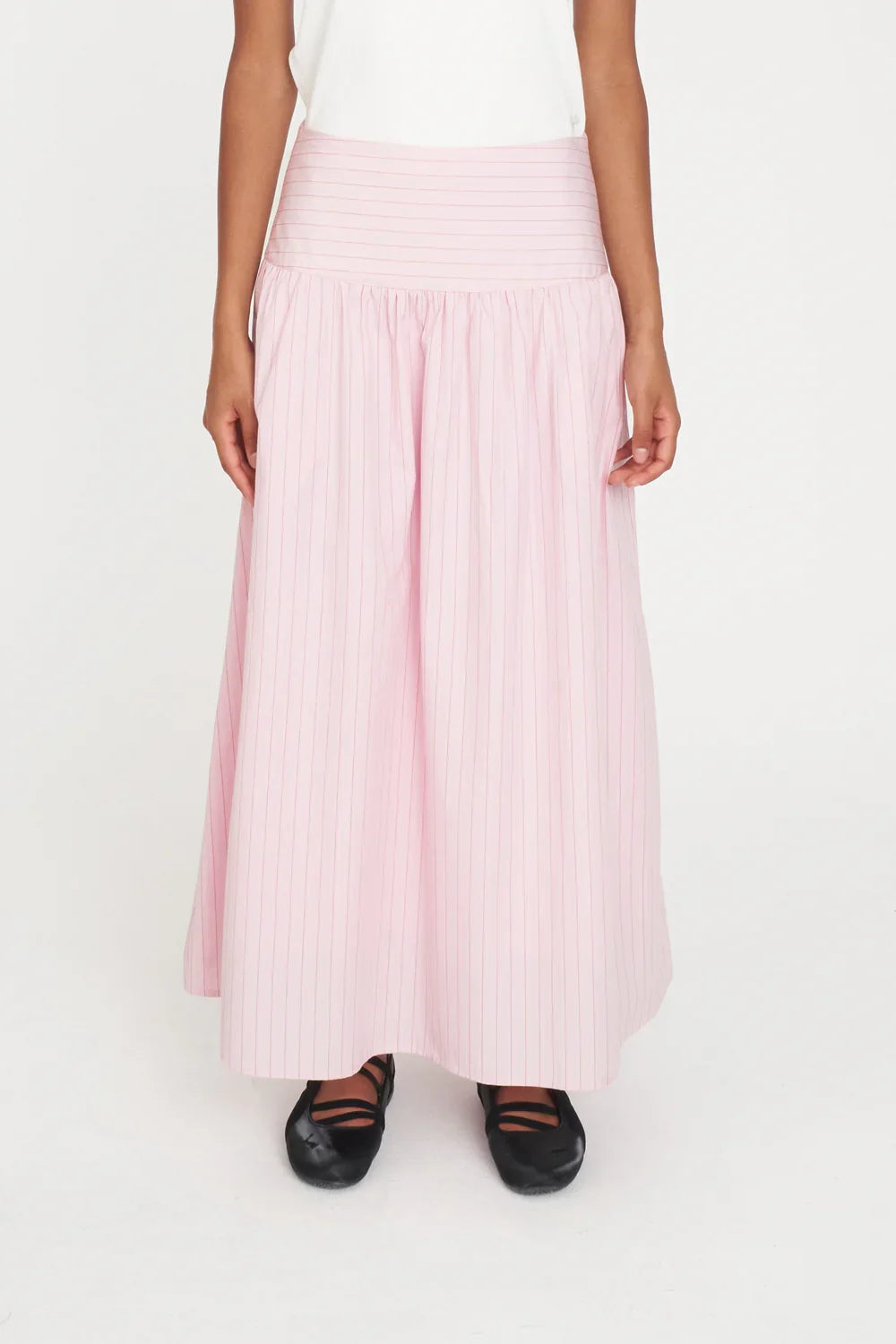 Sprint Stripe Ashton Skirt Petal