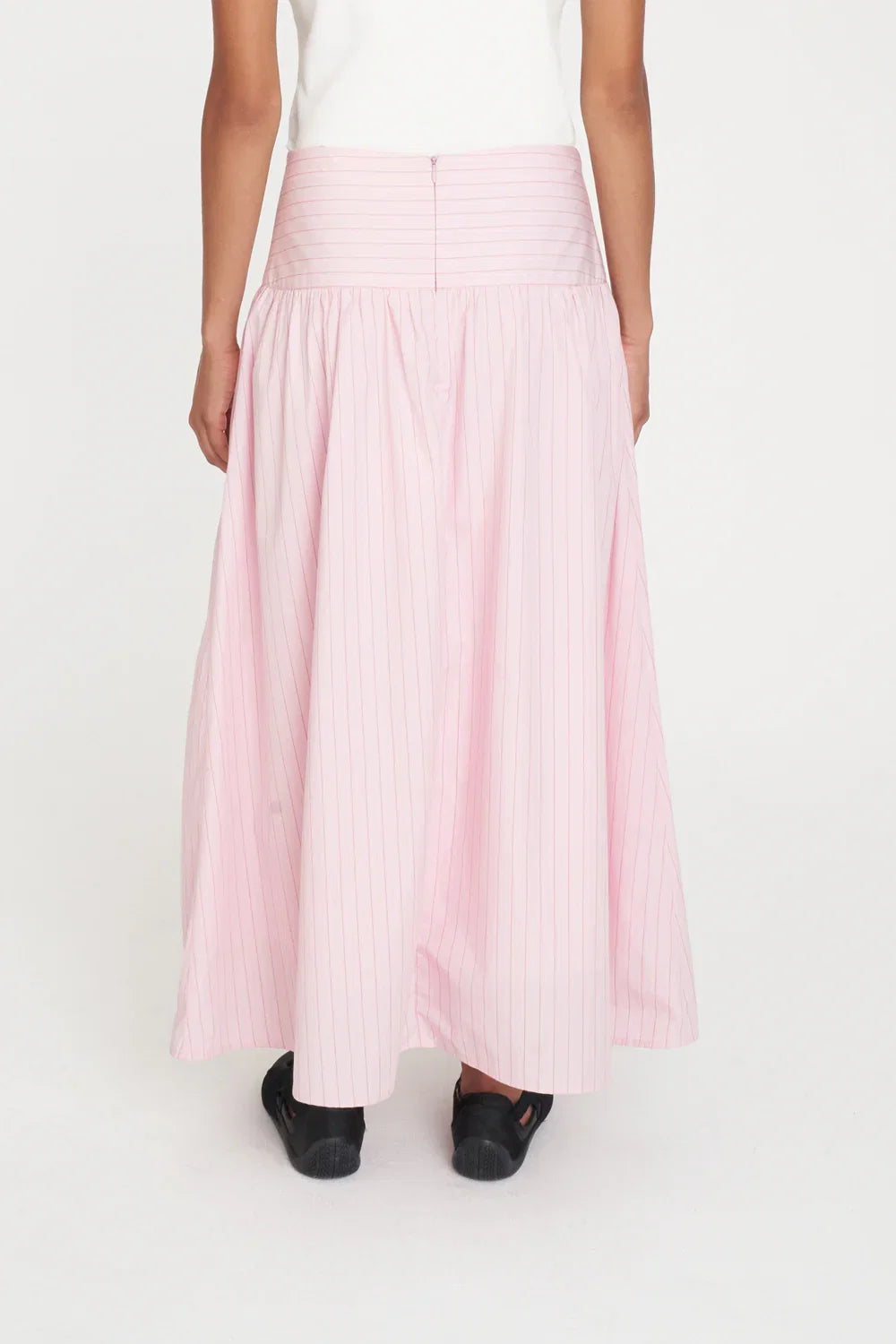 Sprint Stripe Ashton Skirt Petal