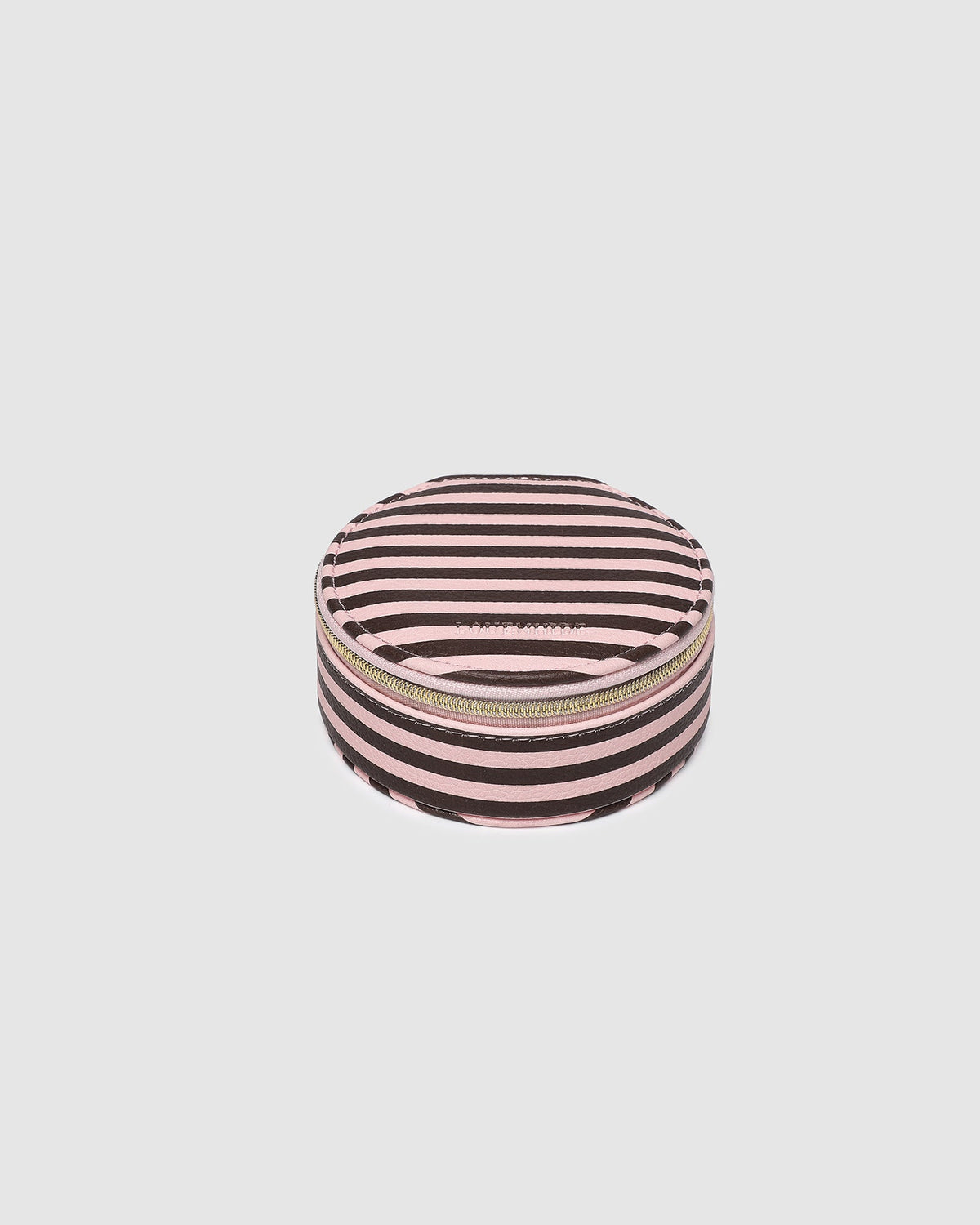Sisco Stripe Jewellery Box Pink Chocolate Stripe