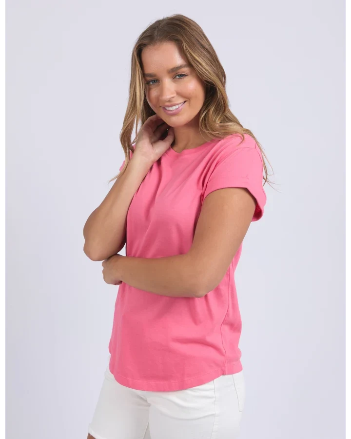 Manly Tee Hot Pink
