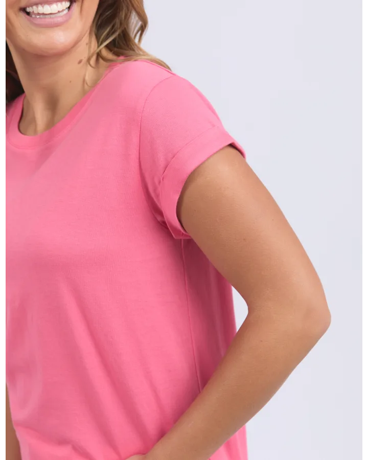 Manly Tee Hot Pink