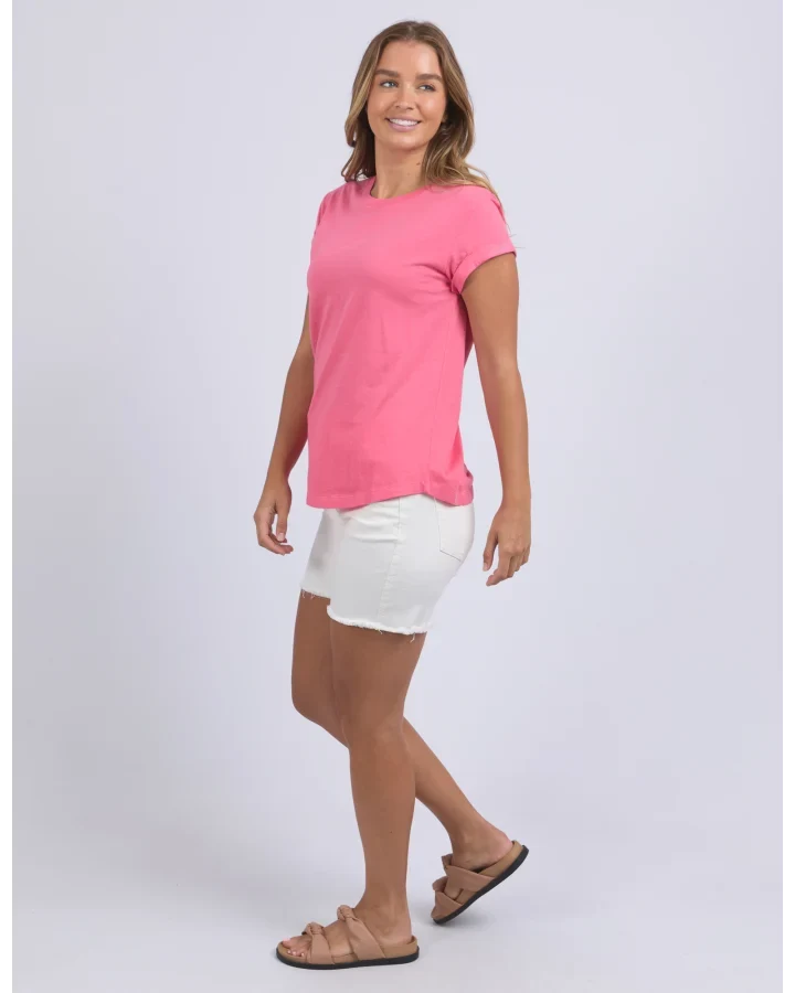 Manly Tee Hot Pink