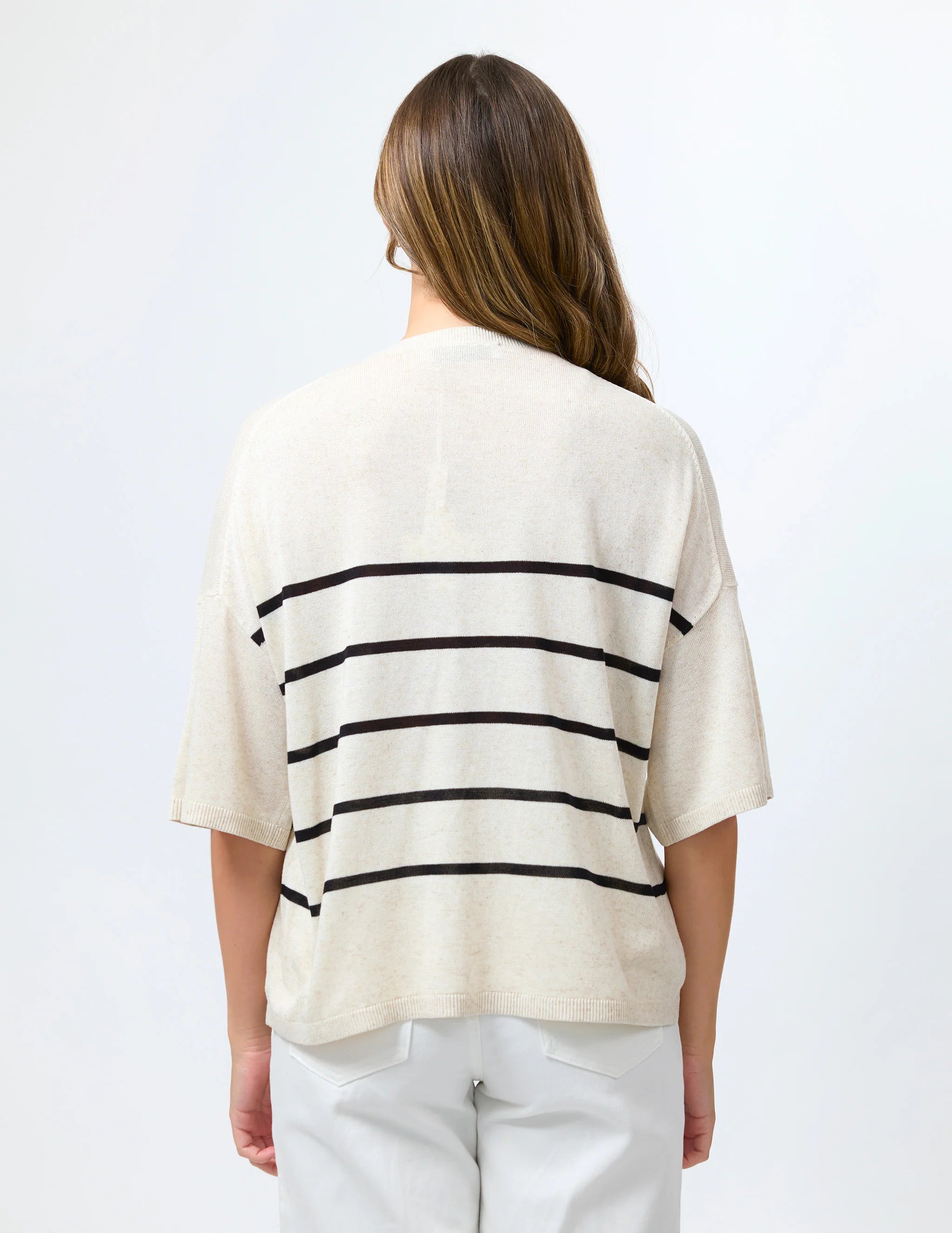 Indy Knit Neutral/Black Stripe