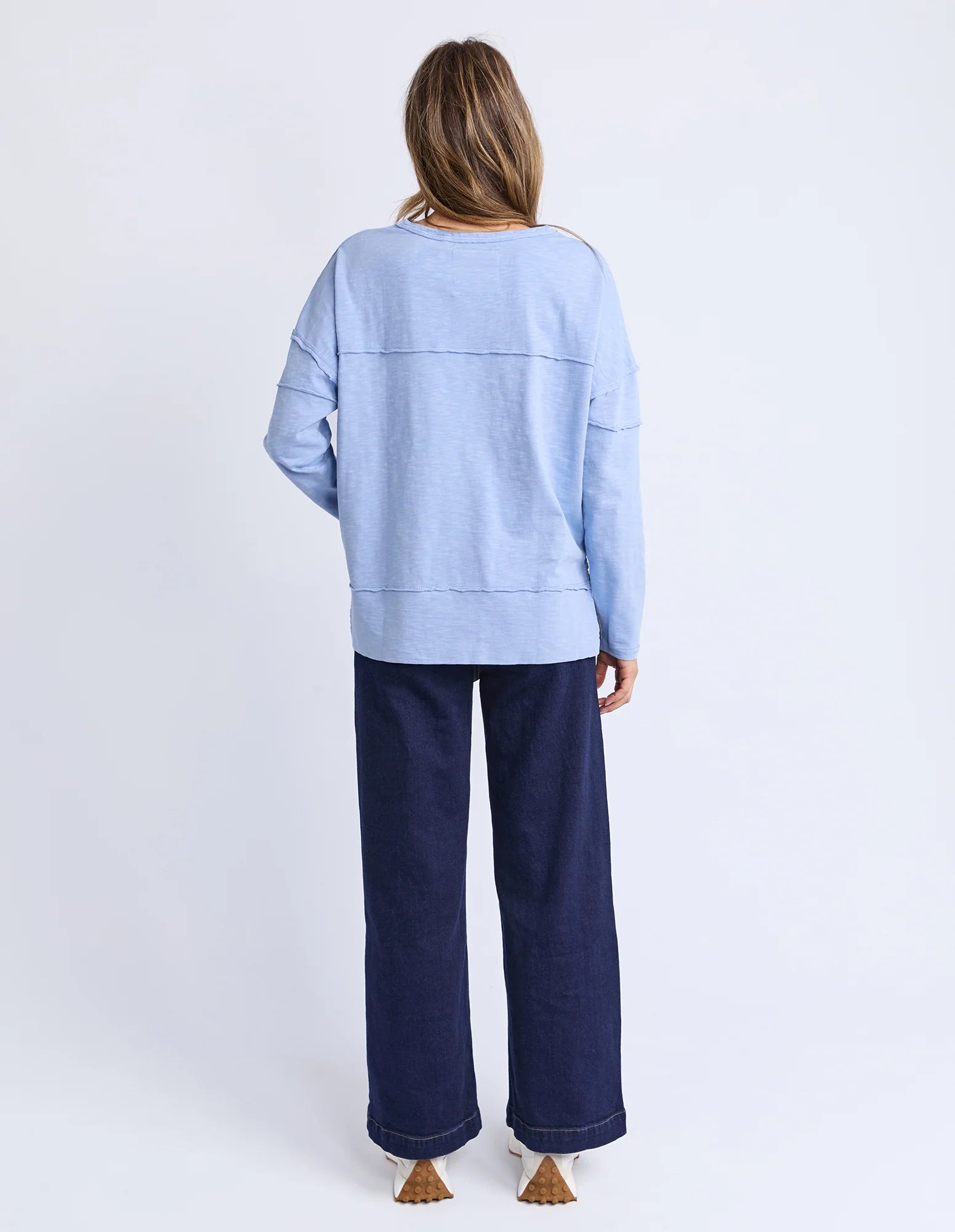 Jayne Throw On Top Light Blue