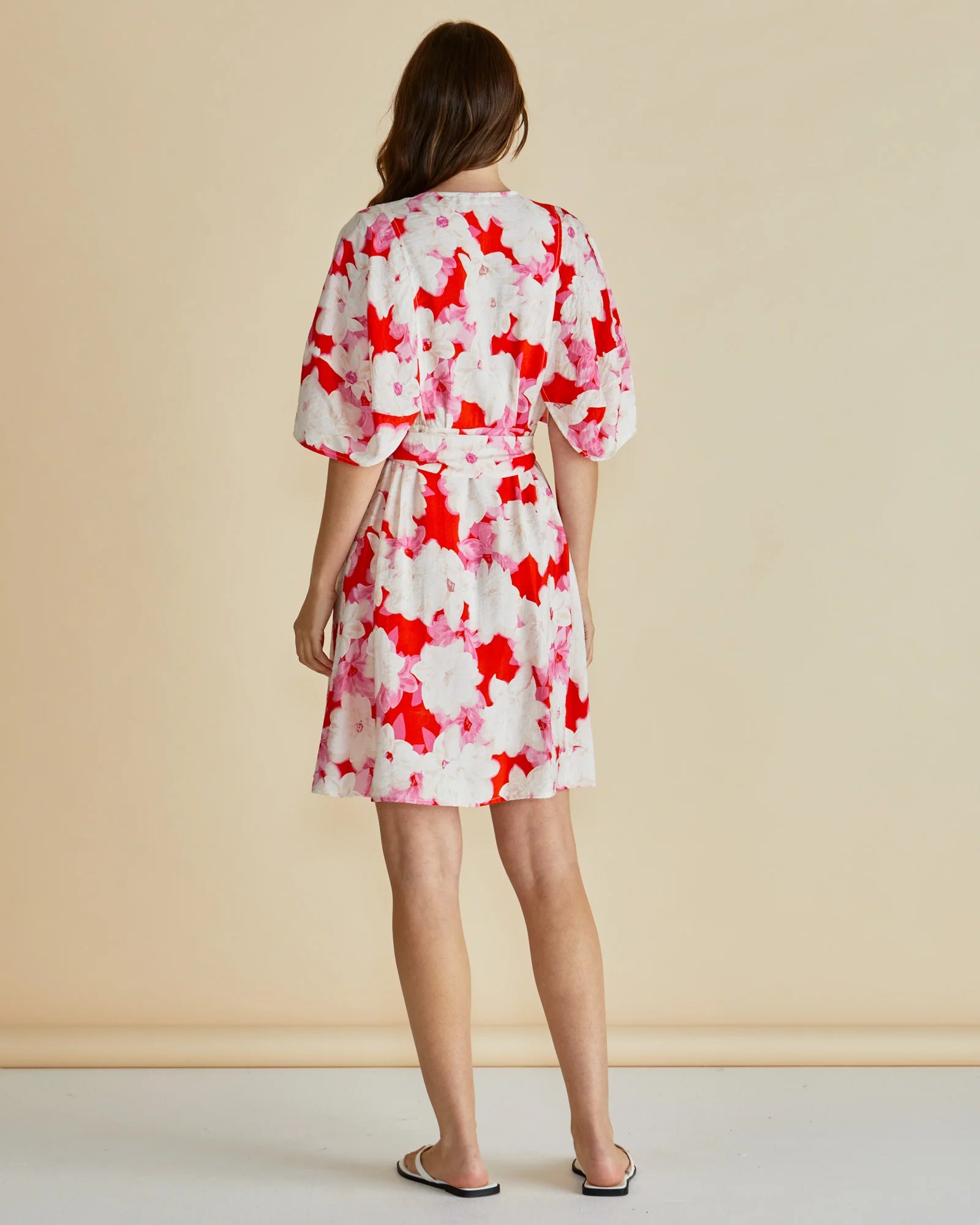 Gwenda Dress Red Floral Print