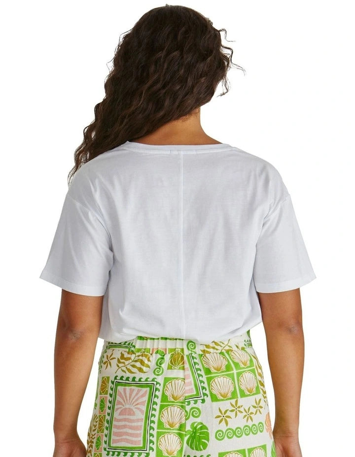 Cynthia Tee Seashell Stripe