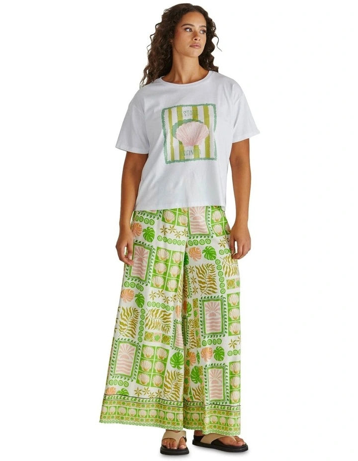 Cynthia Tee Seashell Stripe