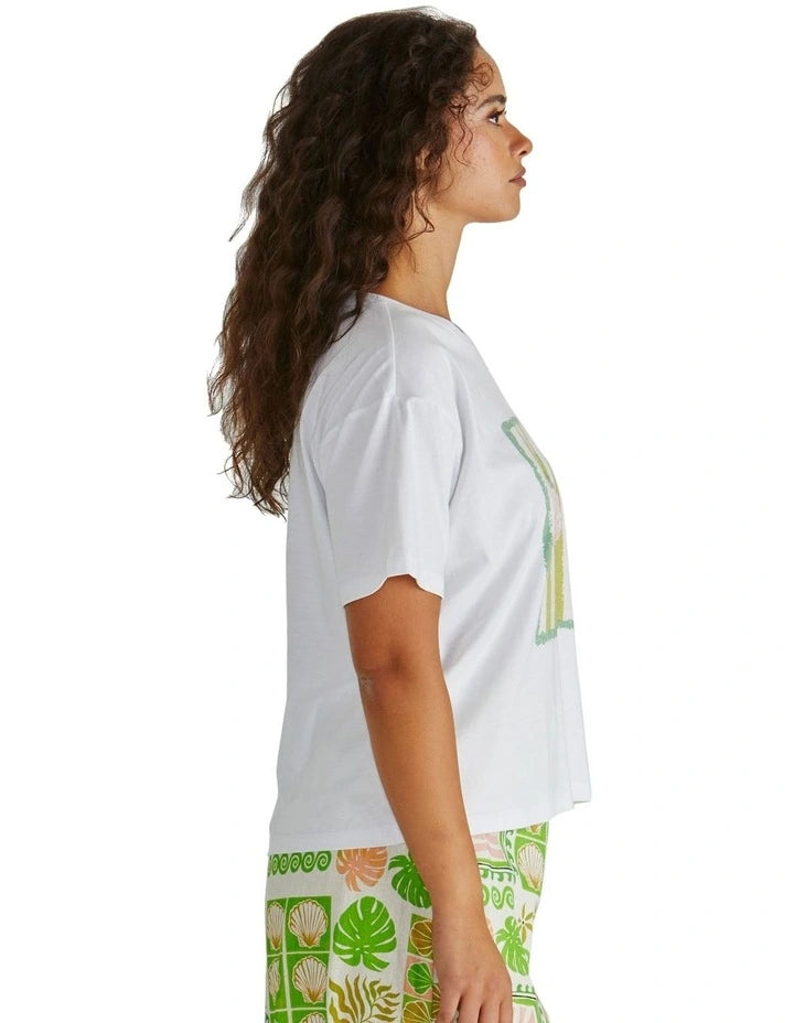 Cynthia Tee Seashell Stripe