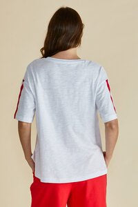Relax Boxy Tee Cherry Print