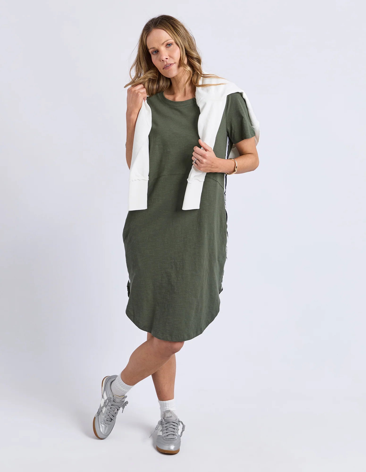Bay Tape Dress Khaki