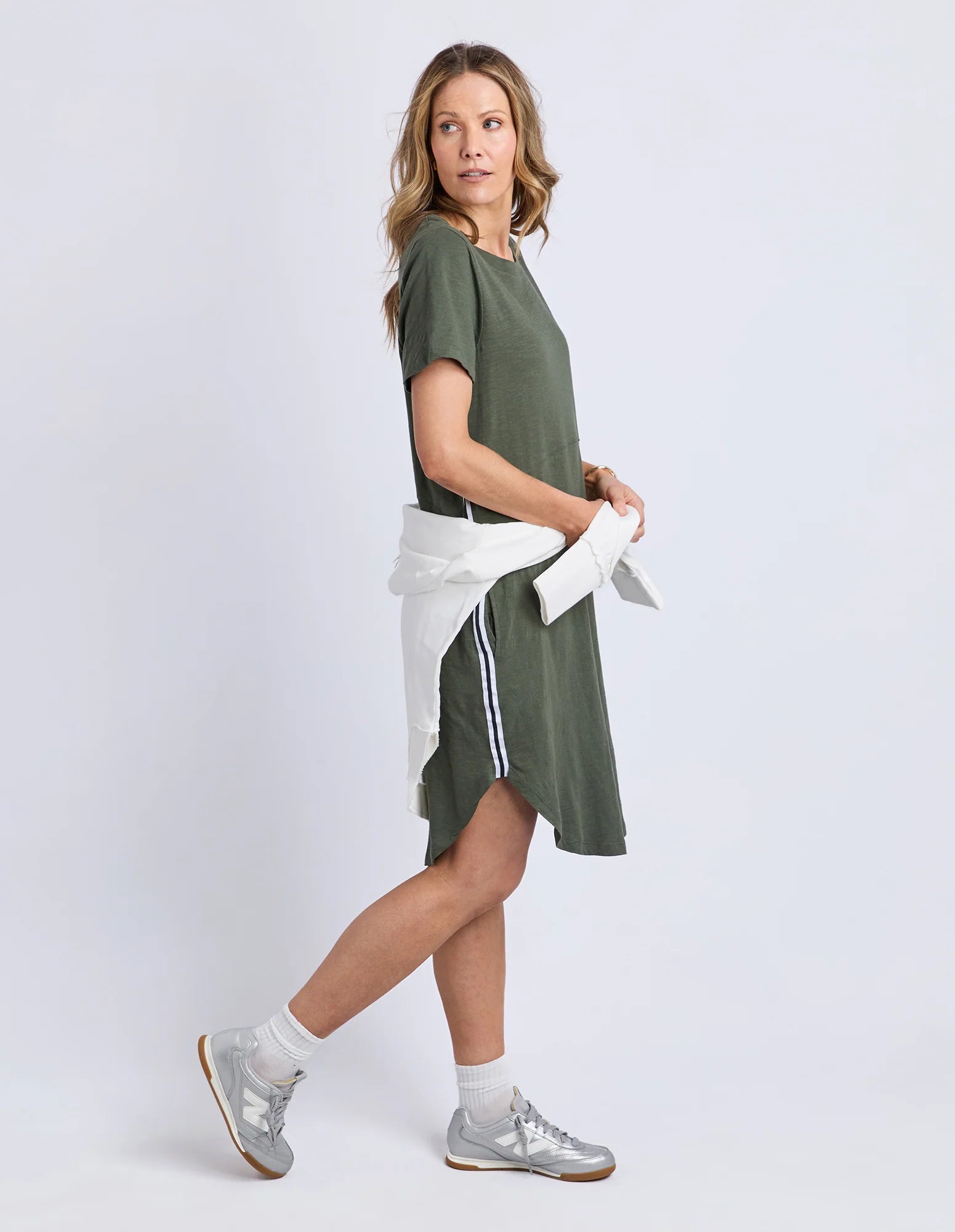 Bay Tape Dress Khaki