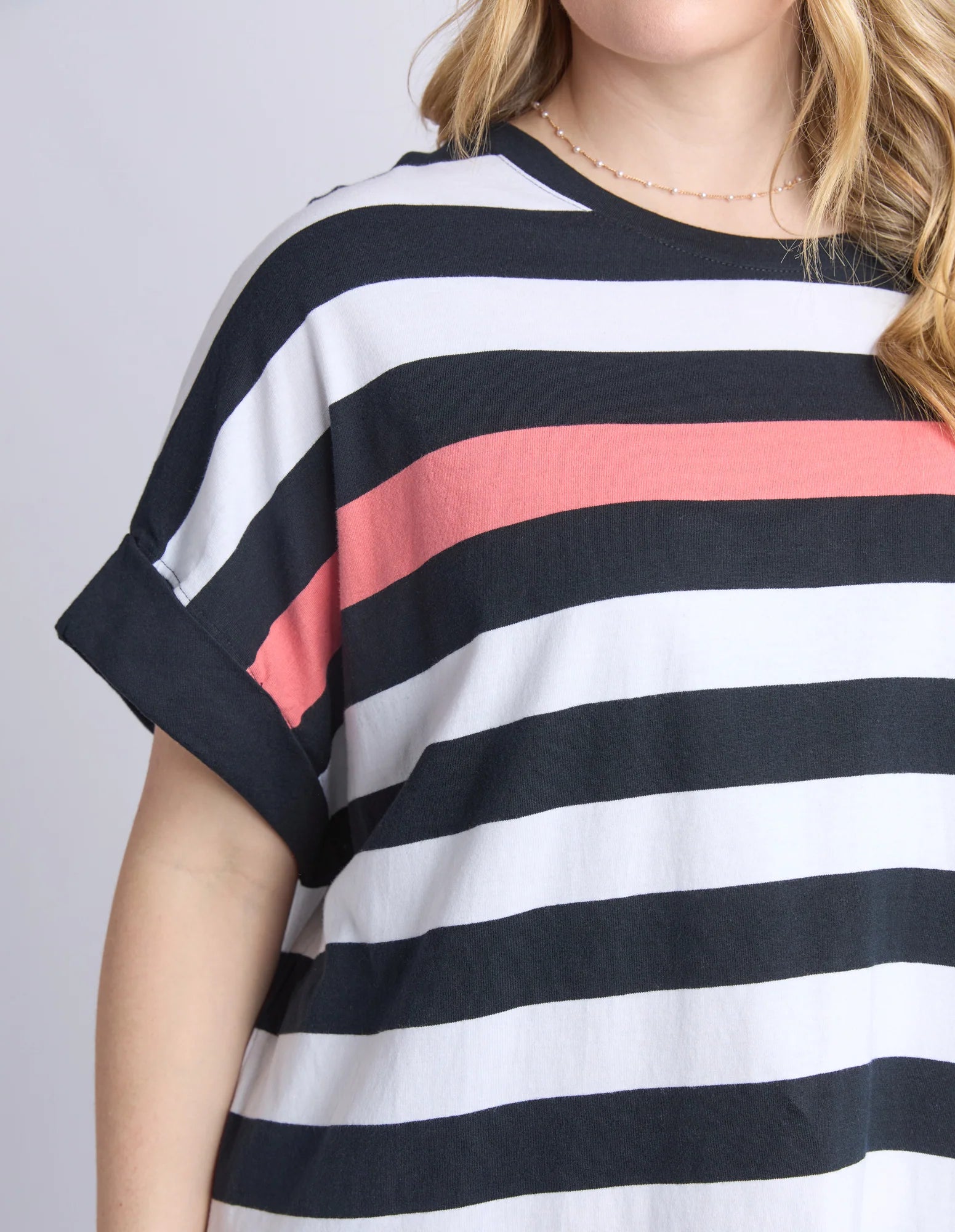 McKinley Dress Black and White Stripe