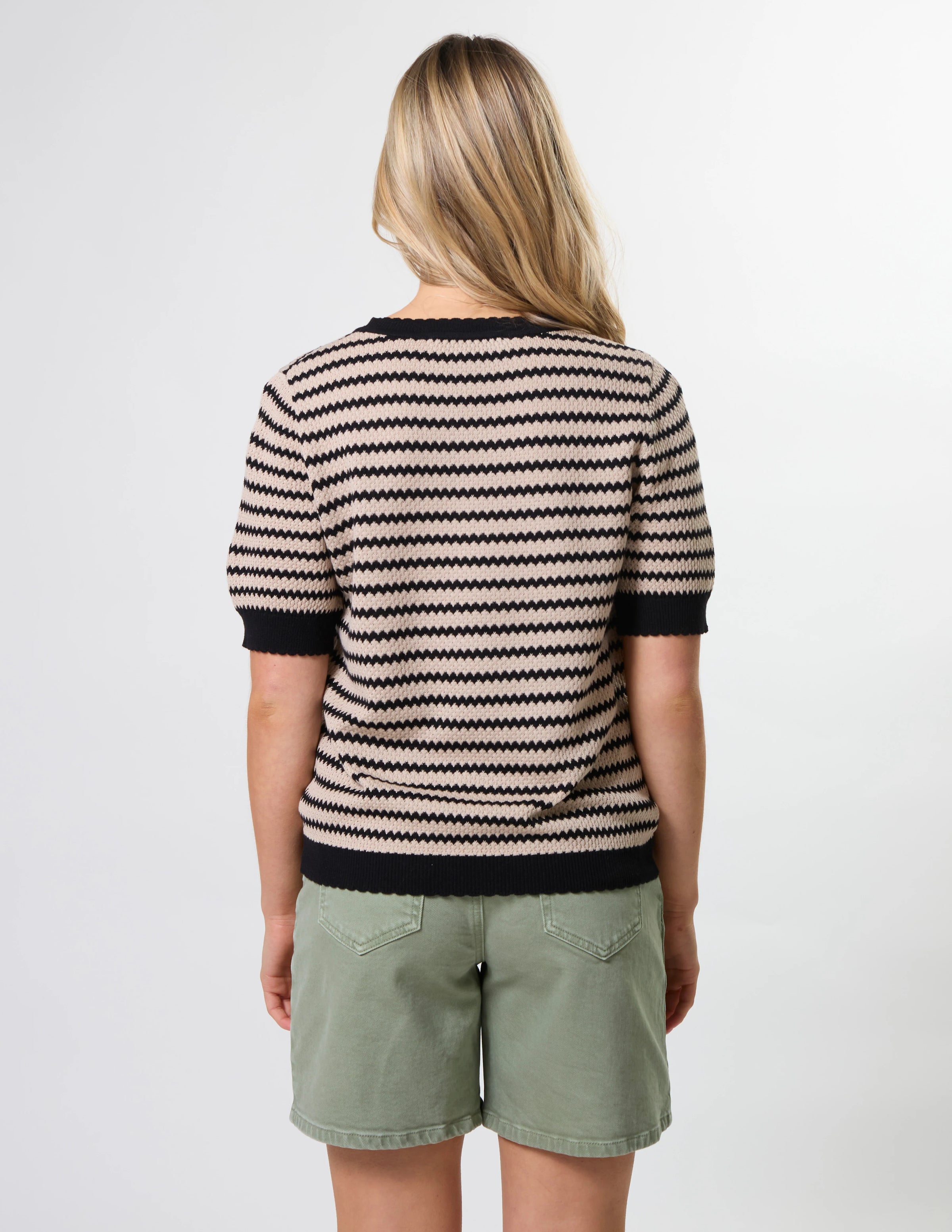 Charly Knit Sand Stripe