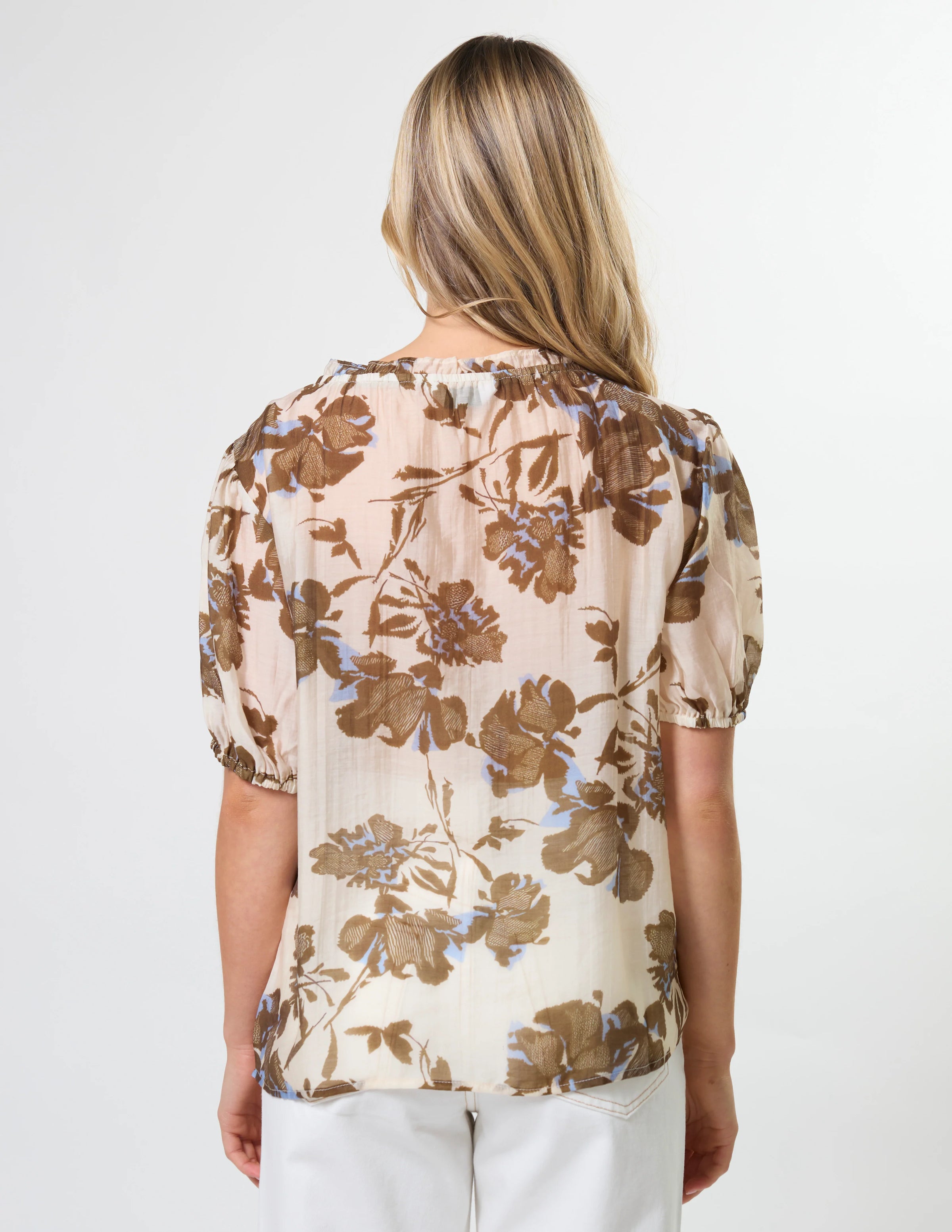 Arlo Blouse Copper Cornflower