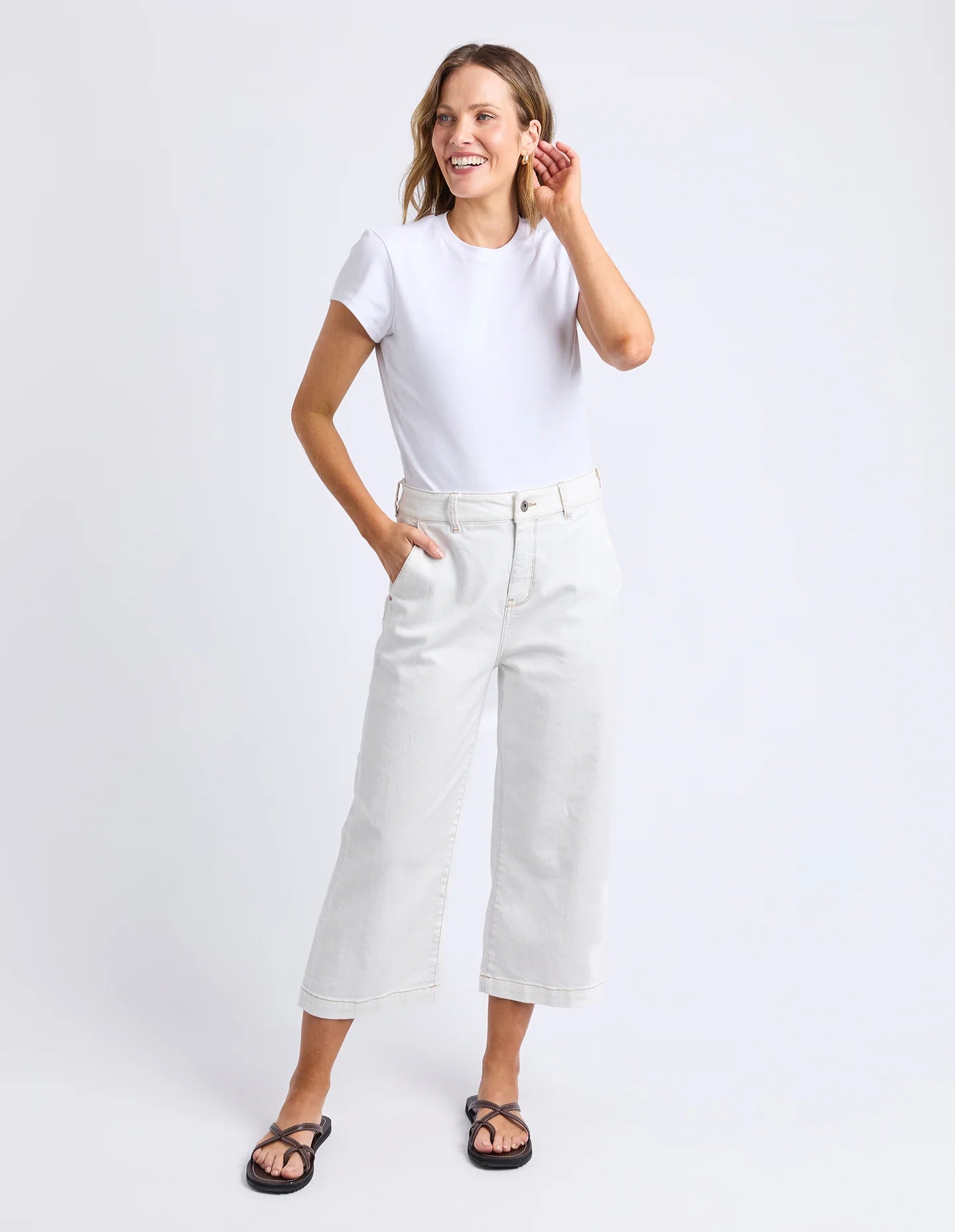 Vera Short Sleeve Tee White